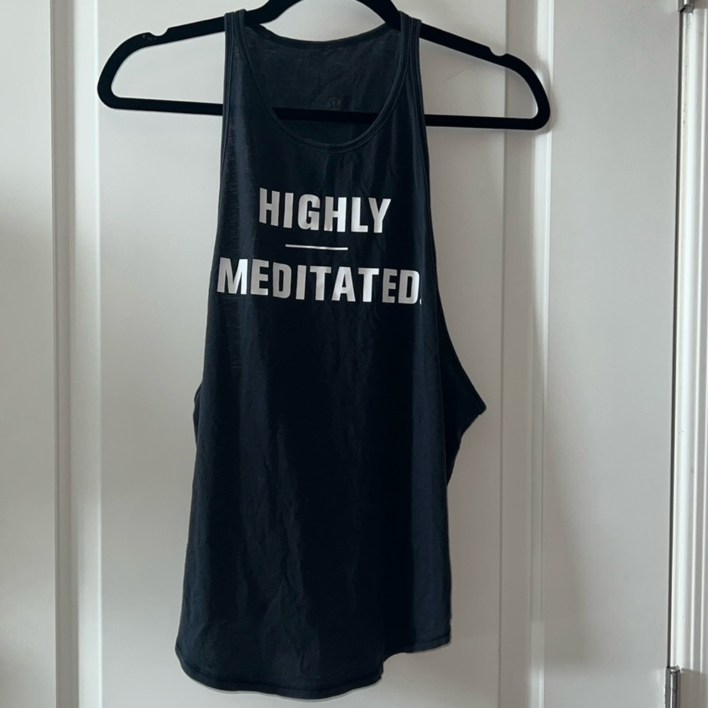 lululemon athletica Black Tank Top